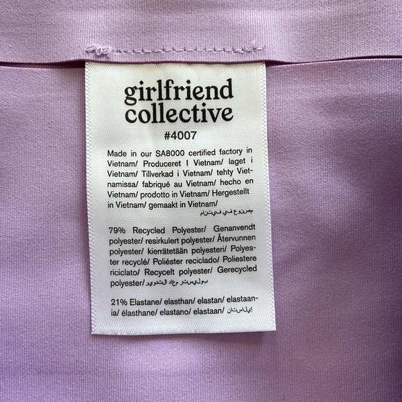 SzXS Girlfriend Collective High Waisted Compressive Leggings Bougainvillea NWOT - Picture 6 of 7